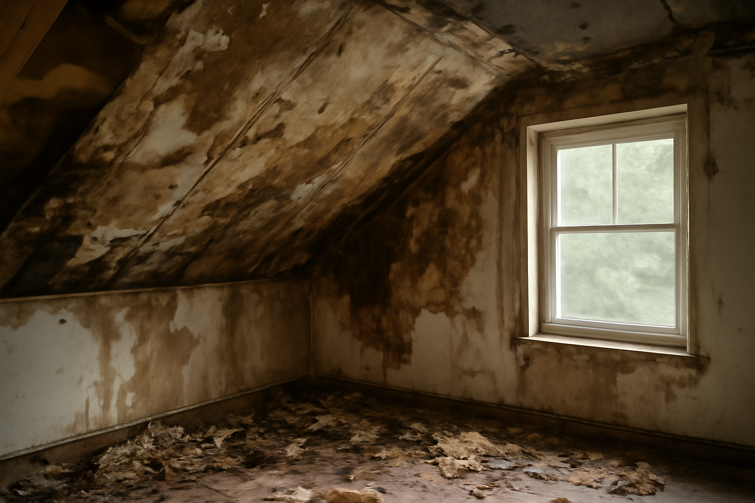 Attic Water Damage Restoration in Kaufman, TX