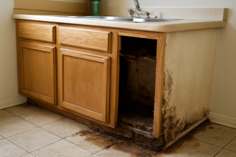 Cabinet Water Damage Repair
