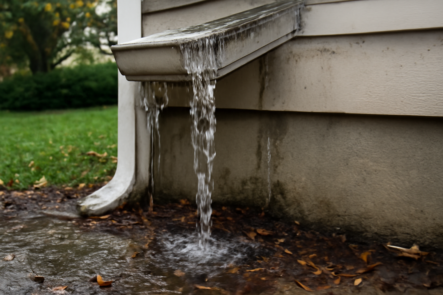 Gutter Overflow Water Removal in River Oaks, TX