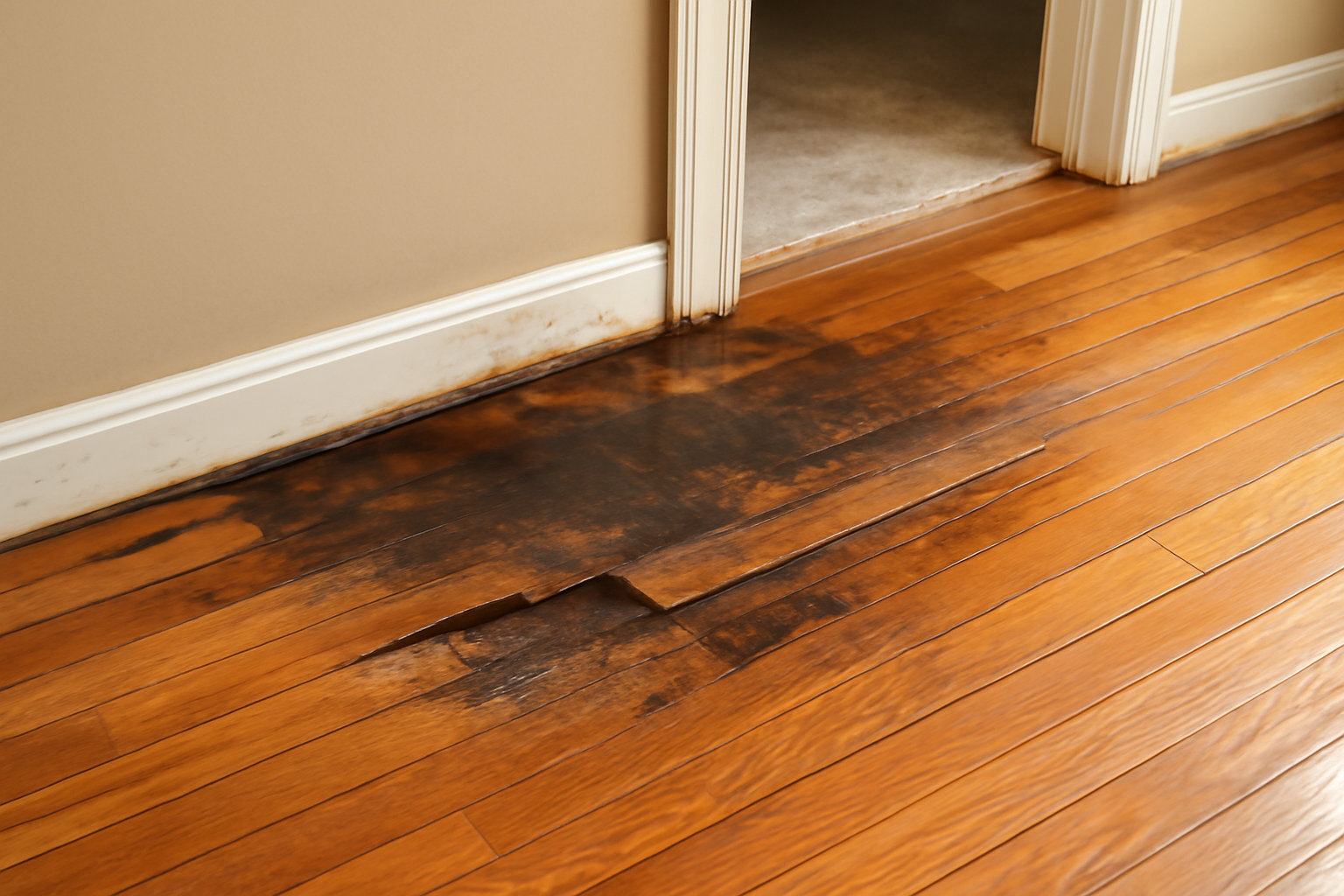 Hardwood Floor Water Damage Repair in Farmers Branch, TX