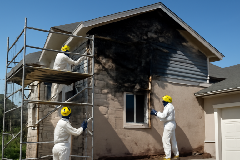 Fire damage restoration service