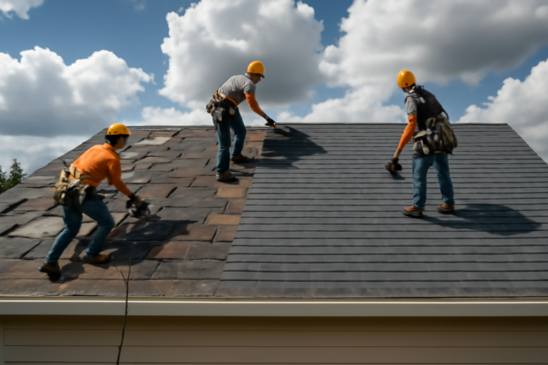 Storm damage repair service
