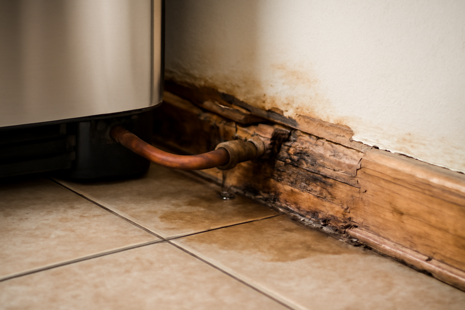 Refrigerator Water Line Leak Removal in Mesquite, TX